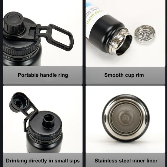 304 Stainless Steel Vacuum Flasks Insulated Water Bottle BPA-Free Vacuum Cup for Sports Fitness Travel