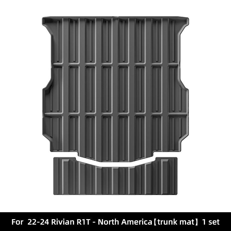 Custom Fit Dirt-Resistant TPE Floor Mats for 2022-2024 Rivian R1T