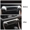 For Toyota Rav 4 Rav4 5 Gen 2019-2024 Interior Moulding Dashboard Central Control Color Change Modify ABS Matte Silver Sticker