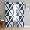 Schwarz Weiß Unregelmäßige Geometrie Tüll Vorhänge Für Wohnzimmer Schlafzimmer Dekor Chiffon Sheer Voile Küche Fenster Vorhang