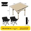 Portable Folding Chair and Table Set for Camping, Fishing, Dining, Street Vendors, Barbecue, and Outdoor Self-Driving Tours.