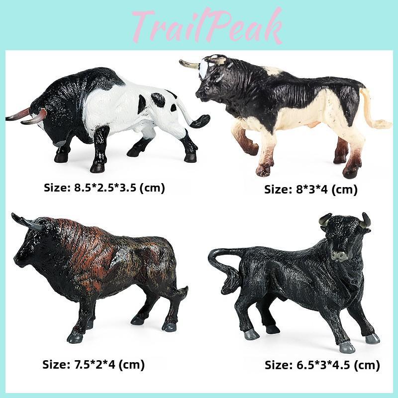 Cattle Sculpture Animal Toy Collection Set For Children Learning And Giving Gift