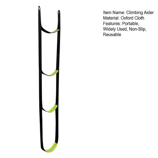 Anti-Skidding Steps Reflective Strip Design Foldable Wear Resistant Portable Rope Ladder