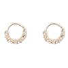 Simple Vine Winding Earrings Female Fashion Temperament Ear Buckle Geometric Literary Trendy Elegant Lady's Accessories Classic Jewelry Earrings