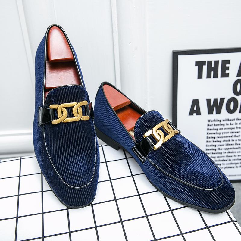 Fashion Plus Size 38~48 Mens Loafers Brand Corduroy Casual Leather Designer Vintage Slip-on Classic Men Driving Wedding Male Dress Shoes