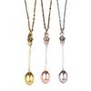 Royal Alice Crown Necklace: Mini Classical Jewelry Tea Spoon Pendant