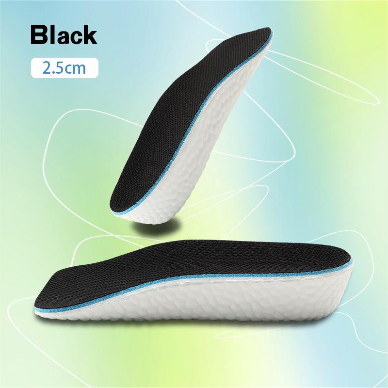 Increase Height Insoles Light Weight Soft Elastic Arch Support Breathable Eva for Men Women Shoes Pads Heighten Lift Inserts
