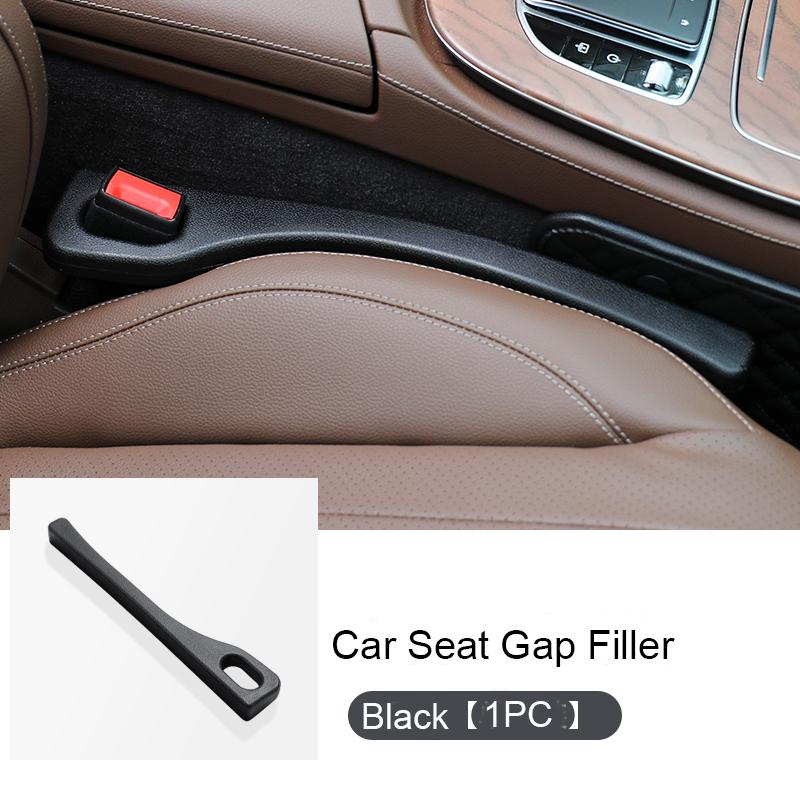 

Универсальный заполнитель зазоров между сиденьем автомобиля и консолью предотвращает падение вещей чёрный