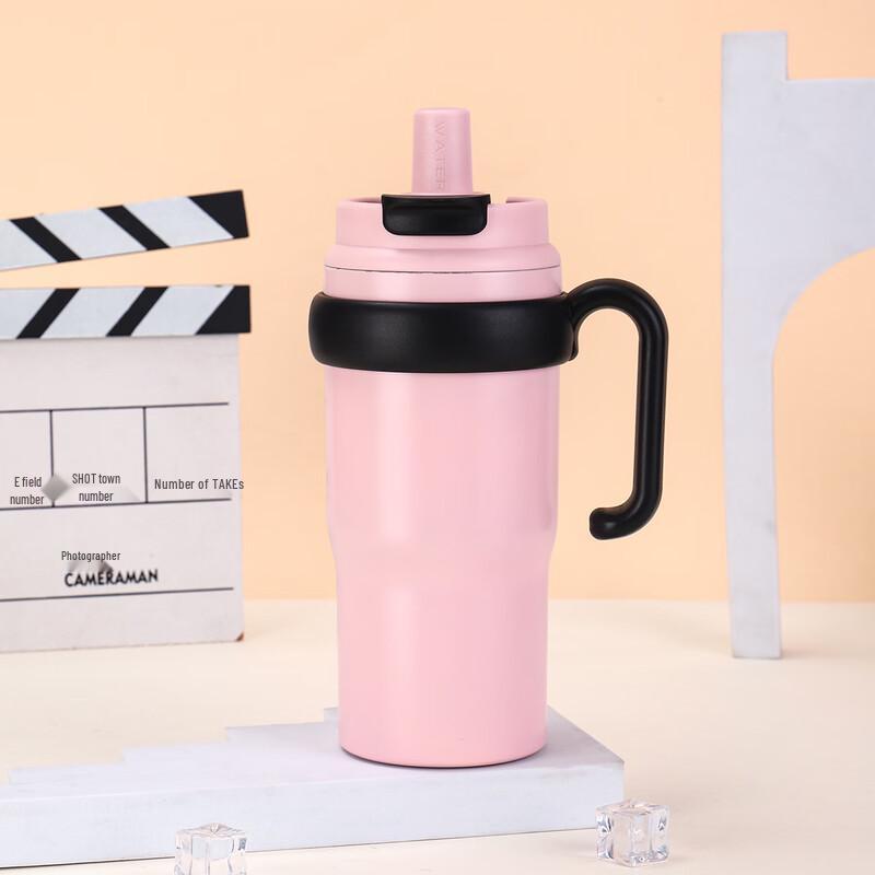 Changqi 304 Stainless Steel Vacuum Insulated Tumbler with Handle and Straw