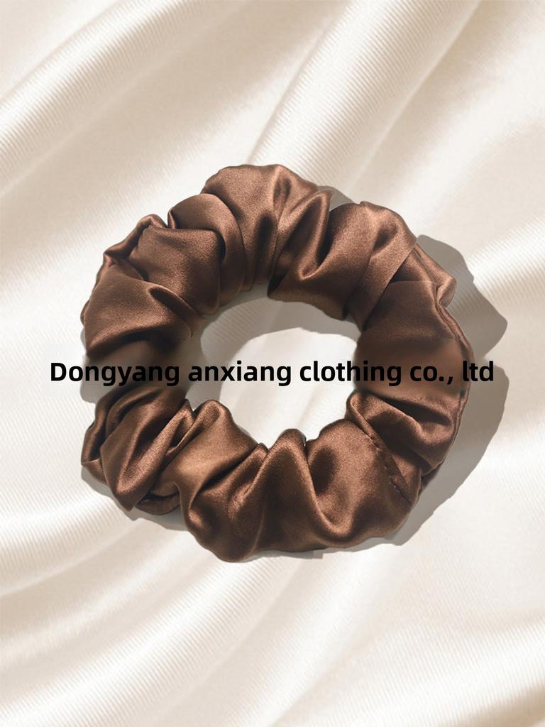 19 Momme Čistý Hedvábí Scrunchie Gumička do Vlasů Ručně Vyráběná Hedvábná Gumička do Vlasů z Morušového Hedvábí pro Ženy (4cm 6cm)