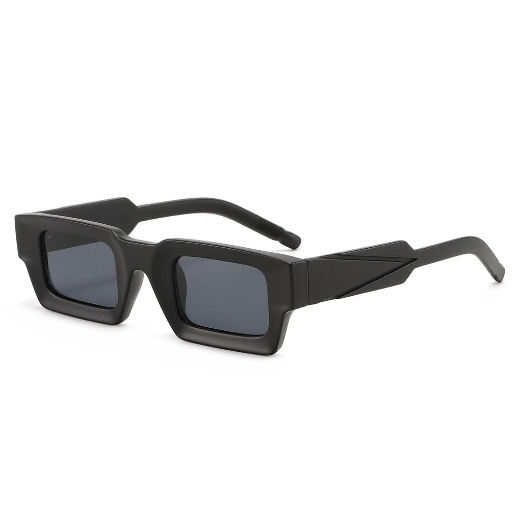 Retro Square Sunglasses for Women - Small Frame, Color Mirror Lenses, Versatile European & American Street Style