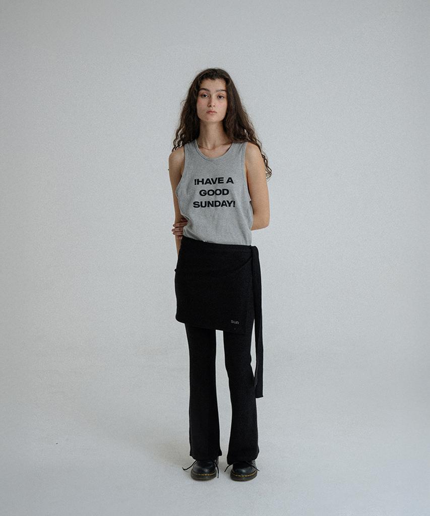 SUNDAY FRUIT MARKET Sun Flare Pant Wrap Set Black