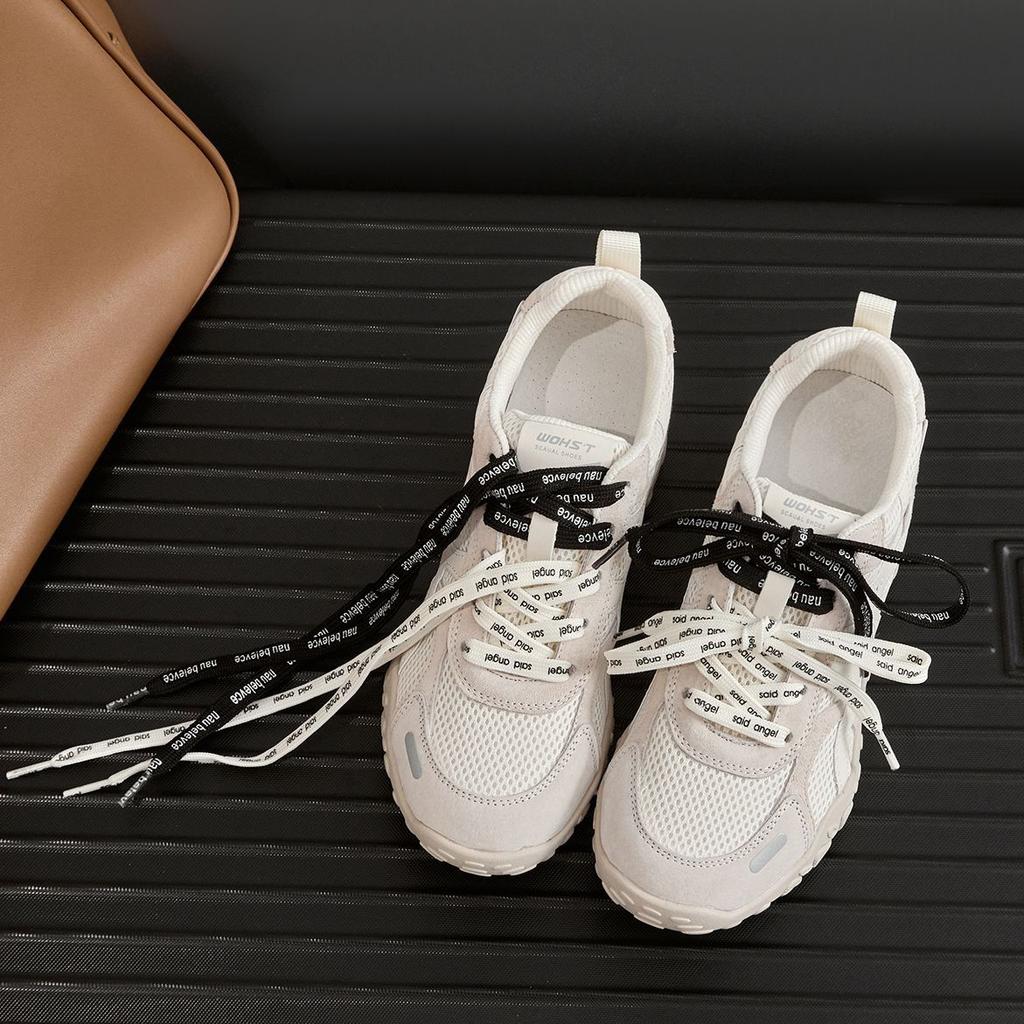 2025 Autumn New 7CM Heightening German Training Shoes Women's Shoes Mesh Thick-soled Breathable Casual Sports Shoes Forrest Gump Shoes