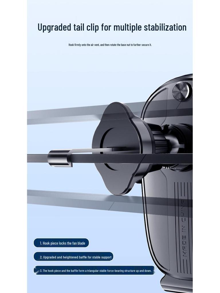 D6 Auto Lüftungsschlitz Handyhalterung - Premium Mechanische Halterung für Navigation