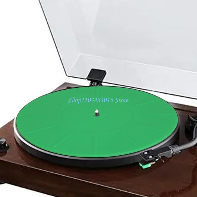 R6FF Silikon Vinyl Schallplatten Matten Plattenspieler Slipmat Spieler Zubehör Schutz