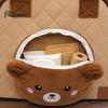 Adjustable Shoulder Strap Pet Bag Quilted Cat Carrier Purse, Breathable Bag, Mesh Window, Zipper Closure, Safety Buckle, for Small Animals Cute