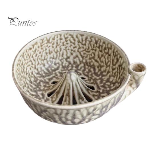 Durable Ceramic Wash Basin Self Rinsing Bowl, with Hollow Drain Holes, Swirl-Flow Berry Kitchen Draining Bowl Washing Fruit Rinse for Counter