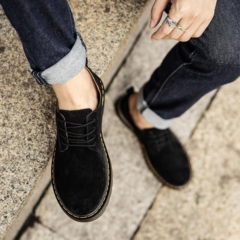 Classic Suede Leather Oxford Shoes For Men Flats Comfortable Casual Shoes Moccasins Men Footwear