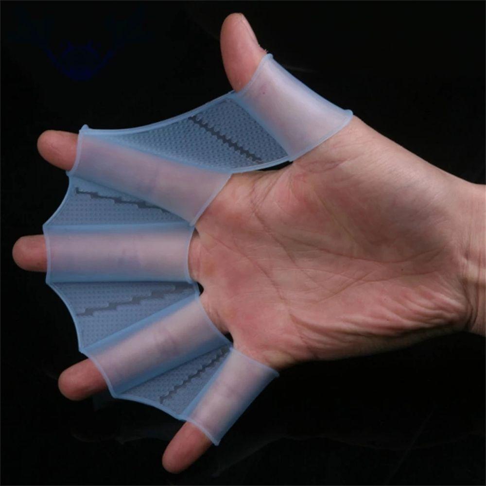 Silicone Frog Type for Diving Finger Wear Hand Finger Fin Swimming Flippers Finger Webbed Hand Web