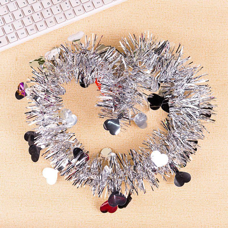 1/3/5 STK Weihnachtsbaum Girlande Home Wand Tür Dekor Dekor Band Ornamente Lametta DIY Hochzeit Neujahr Geburtstag Party Supplies