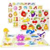 Wooden Puzzle for Children, Fitted Puzzle, Baby Montessori, 1 2 3 Years Old, Early Childhood Development, Shape Matching, Shape Recognition, Color