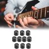 Ahvqevn Electric Guitar Volume and Tone Potentiometer Control Black 6mm Knobs, 10pcs, Knobs, D-Type