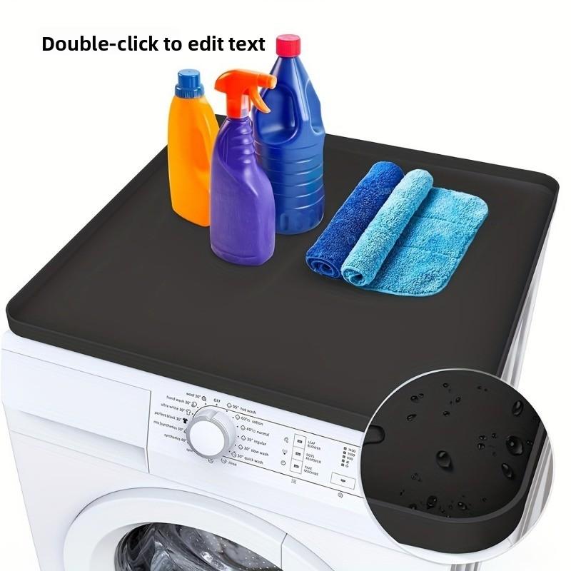 1pcs Silicone Washing Machine Cover Large Thick Waterproof Dustproof Top Mat Pad for Home Appliances Protection Storage Pad