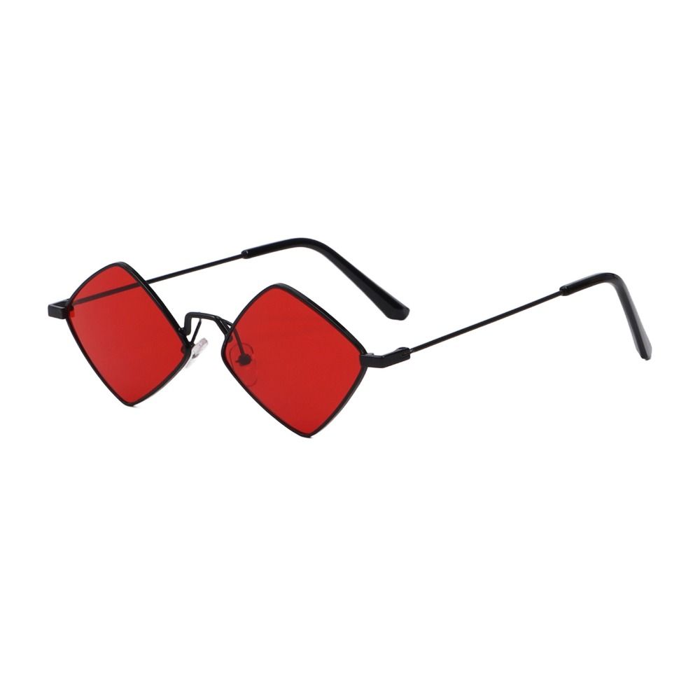 Fashion Metal UV Protection Film Small Diamond Shape Sun Glasses Men's Shades Women's Sunglasses