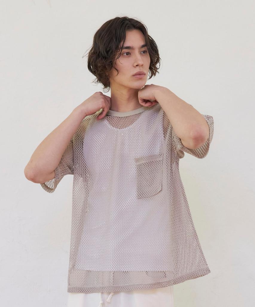 SENTAIR Summer Net Half T-Shirt _Beige