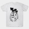 Men Black Print T-shirt Mamimi Photographer No-Cut Transfer Paper Print Cotton Tshirt