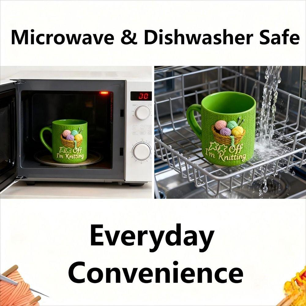 Keramik Sarkastische Keramiktasse 11oz Fassungsvermögen Teetasse Langlebige Stricktasse Bürodekoration