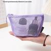 Tragbare Einfache Lippenstift Kosmetik Aufbewahrungstasche Netzdesign Toilettenartikel Tasche Badezimmer Organizer Für Kosmetik Toilettenartikel Hautpflege
