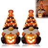 AB34-2Pcs Halloween Dwarf Decoration With Light Handmade Dwarf Lamp Halloween Decorations For Indoor Outdoor Decorations
