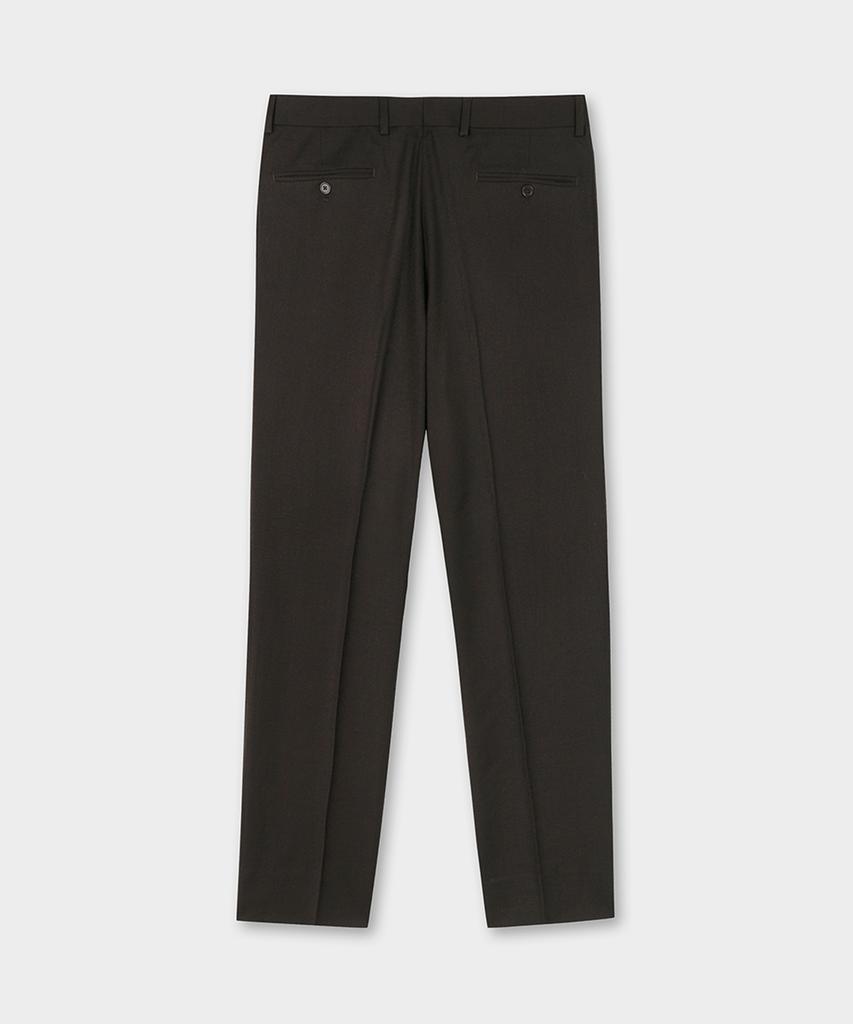 BROOKS BROTHERS Classic Fit Flannel Trousers (Brown) (Bbptmf54554Ef)