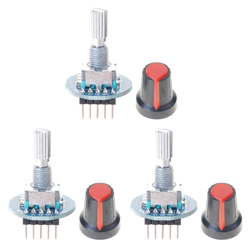 360 Degree Rotary Position Rotary Encoders For Microcontrollers 5V Power Supply Smooth Knob Control Digital Output