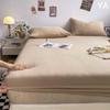 New Solid Color Washed Cotton Mattress, Mattress Cover Single Piece All-inclusive Bed Sheet, Four Seasons Simmons Mattress Protective Cover