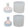 Candle Holder Castings Mould Cute Cats Candle Holder Silicone Mould DIY Craft