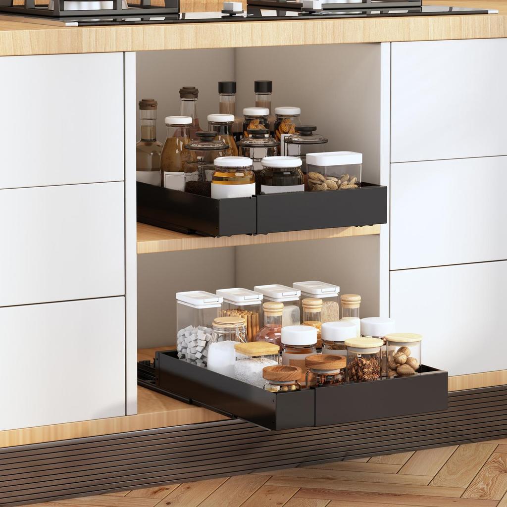 Slide Out Organizer for Kitchen Cupboard Items