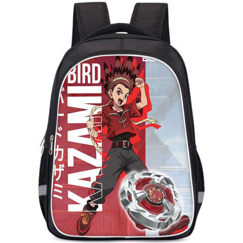 X School Beyblade Backpack Spacious Compartment Unisex Bag For Daily Gift Use
