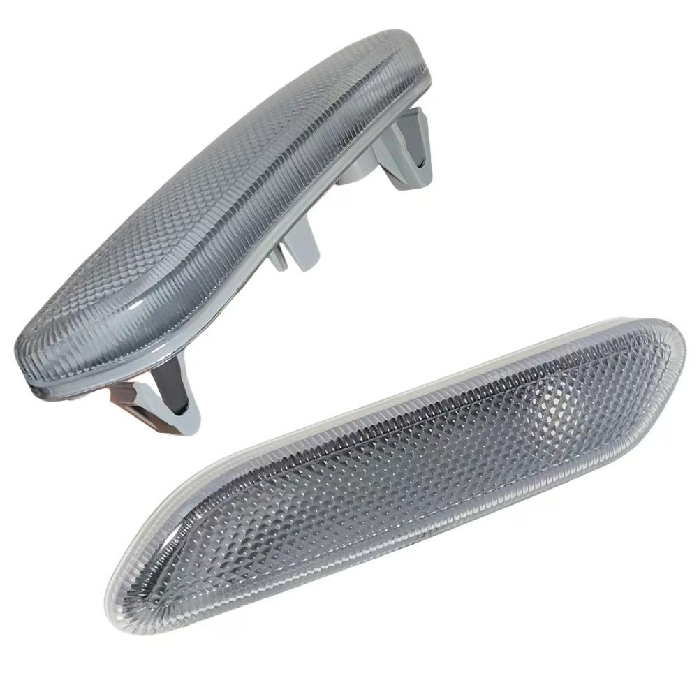 Side Indicator Lens White Clear Lens Front Side Marker Direct Replacement Clear Lens Housing OE Part Numbers Included