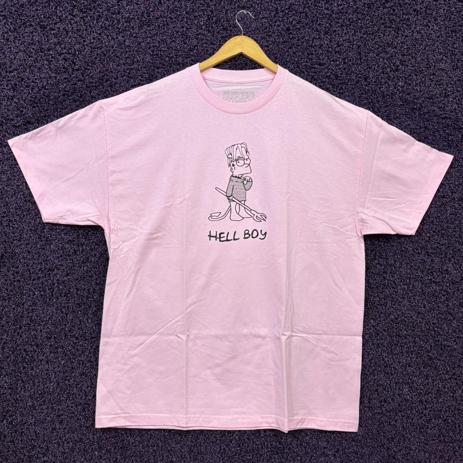 Superr Radical x Lil Peep Hell Boy Bart Simpson T-Shirt XXL S