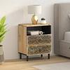 VidaXL Bedside Table, Nightstand with Drawers, TV Table, Bedroom Storage Furniture, Retro, Wood of 358222
