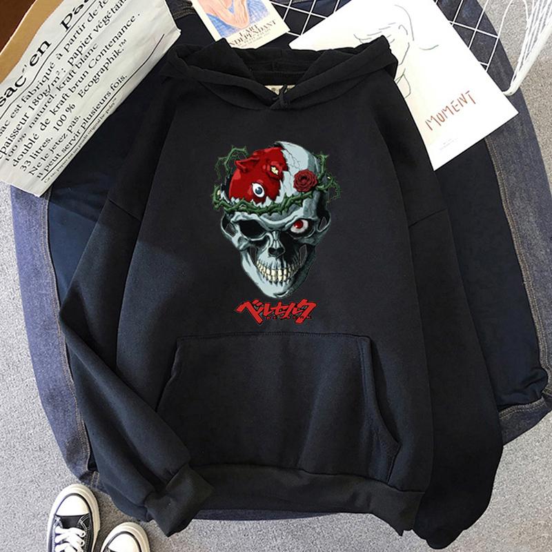 Guts And Griffith Hoodie Sweatshirts Hot Berserk Anime Hoodies For Men/Women Berserk Graphic Pullovers Streetwear Male Clothing