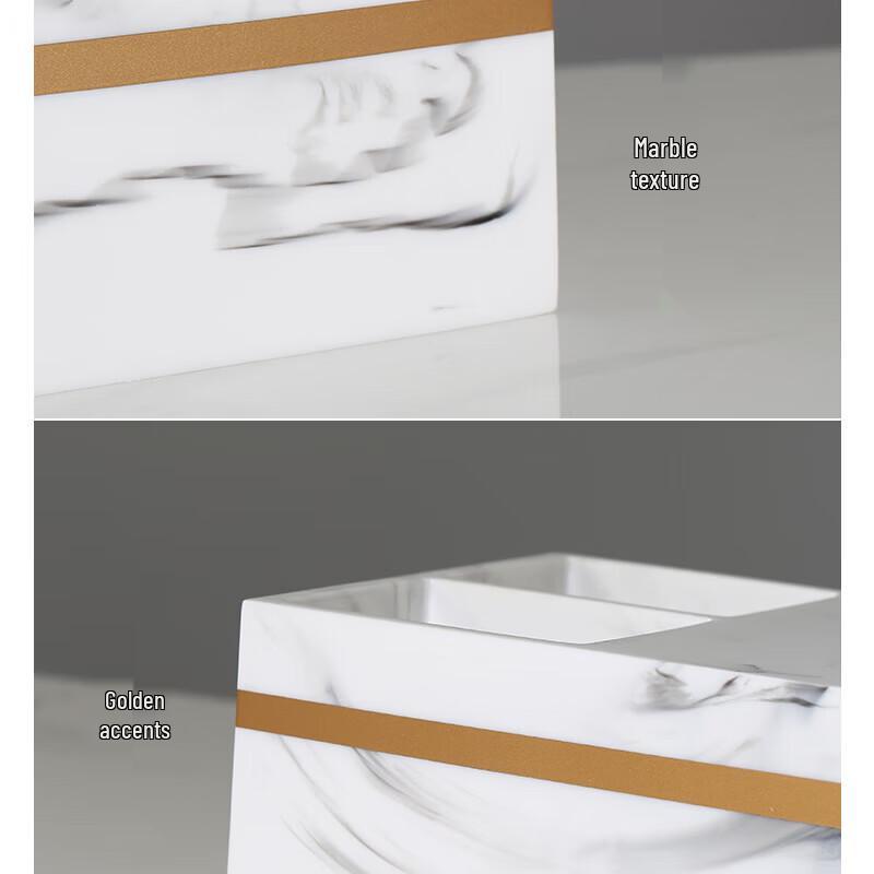 SEFASHYOH Marmor-Optik Nordische Taschentuchbox