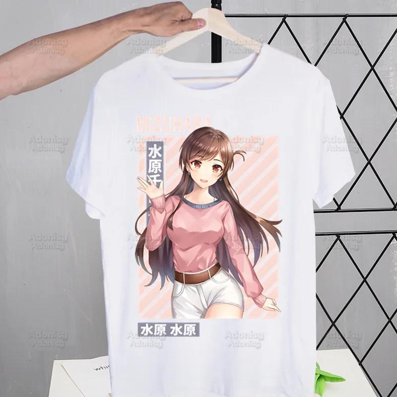 Rent A Girlfriend Chizuru Mizuhara T-shirts Funny Hip Hop Summer Women  Men Tshirts Streetwear Ulzzang Harajuku T-Shirt Shirt