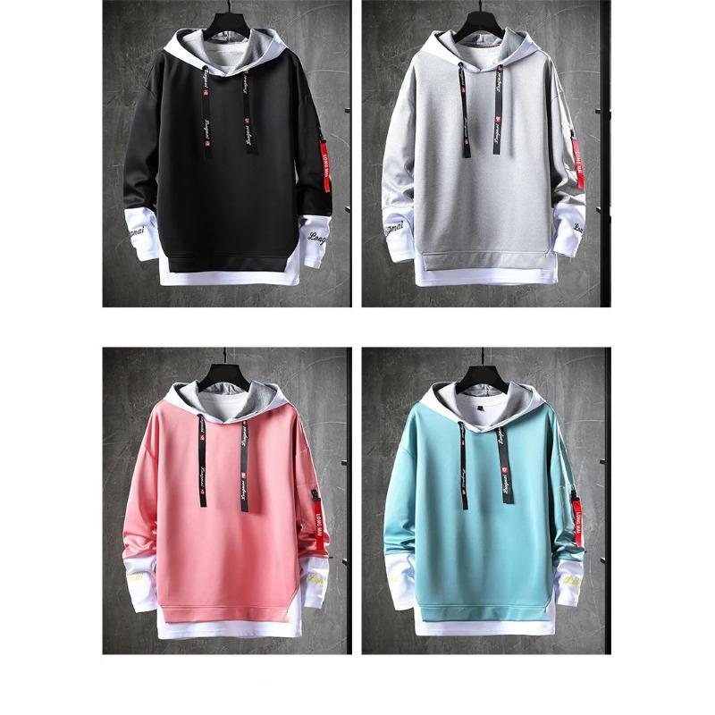 Fashion Men's Hoodies Hip Hop Hooded Sweatshirts Men's Streetwear Casual Outdoor Breathable Pullovers Fashionable