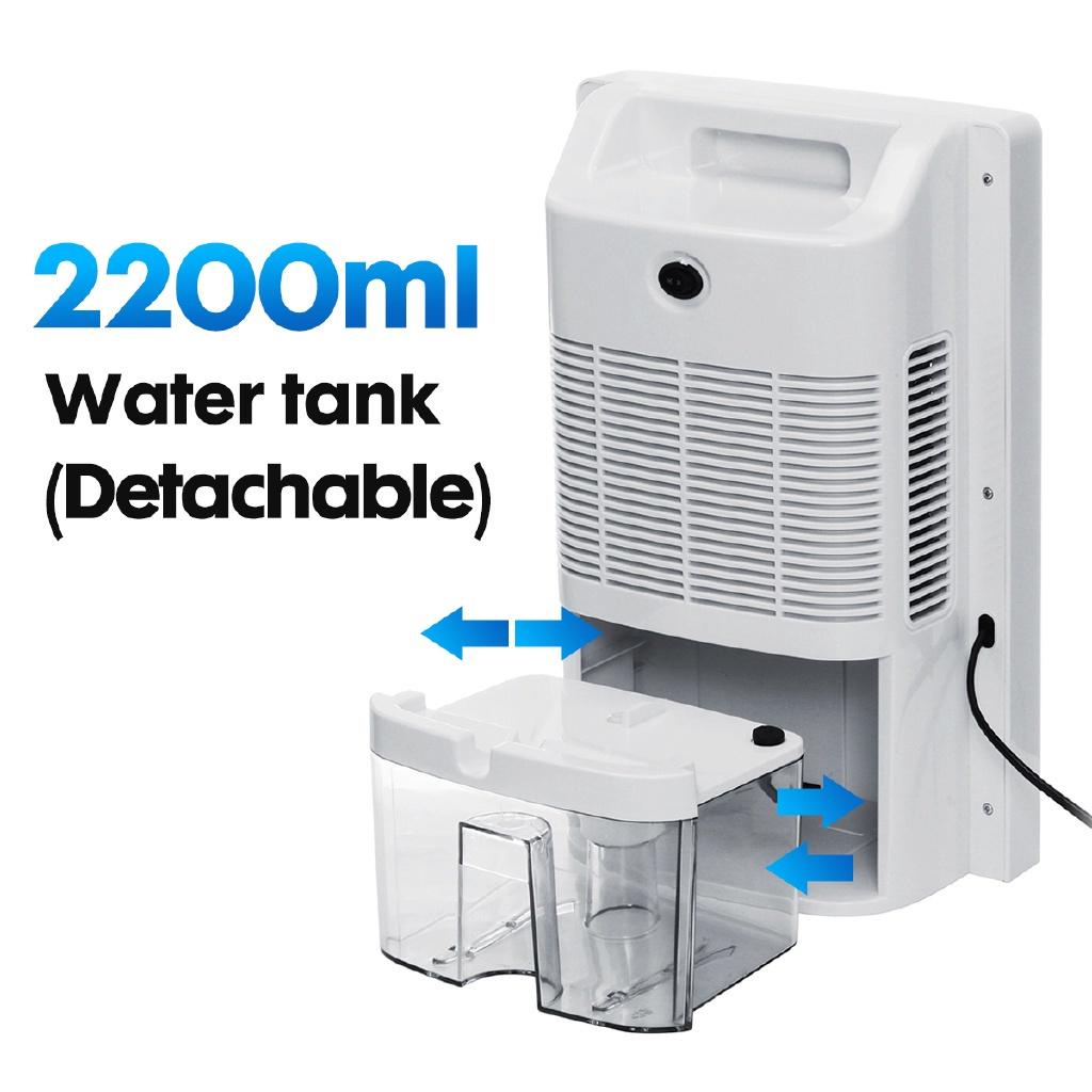 90W 2.2L Smart Home Dehumidifier Large Screen LCD Display Air Dryer Automatic Bucket Shut-Off Purifier with Remote Control