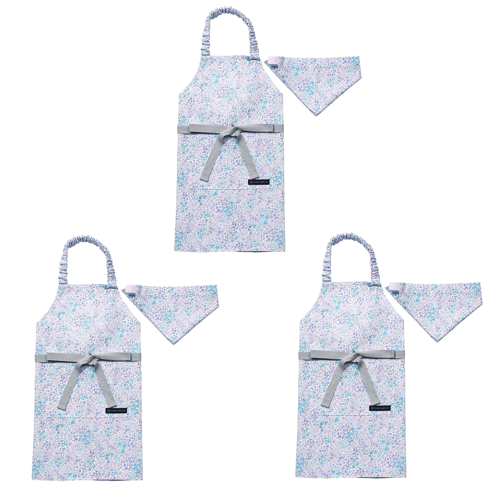 

ЦВЕТНОЙ КОНФЕТНЫЙ СТИЛЬ Фартук Floral Oasis набор для для банданы дети для для начальной школы для начальной школы N1253543 Детский (100-120cm)