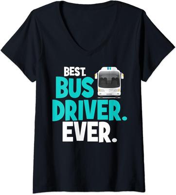School Bus Driver Best Bus Driver Ever School Bus Ladies' V-Neck Tshirt Unisex T-Shirt