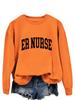 Spring-Fall ER Nurse Hoodie - Casual Round Neck Top